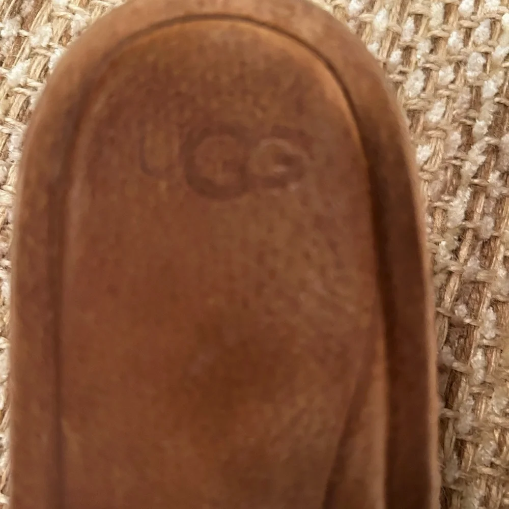 UGG Adalie Metallic Cork Wedge Sandals Size 7.5 Festive Spring Strappy Slip On